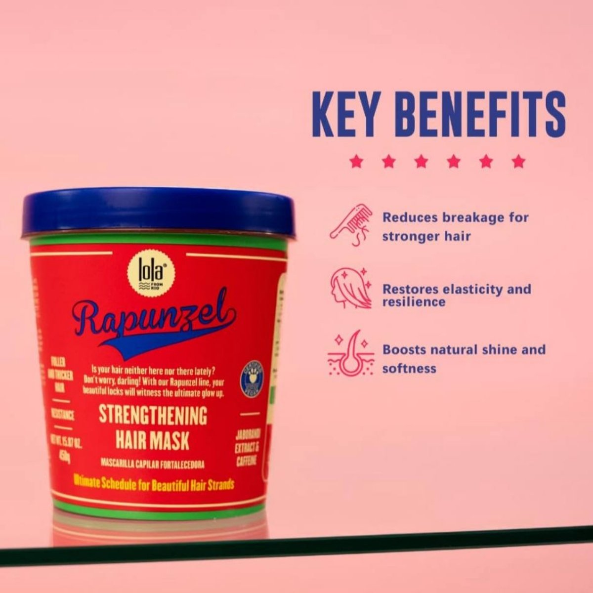 Lola Cosmetics Rapunzel Mascarilla para el cabello Fortificante de uso diario en Medellín Antioquia Colombia. Compra en onlineshoppingcenterg.